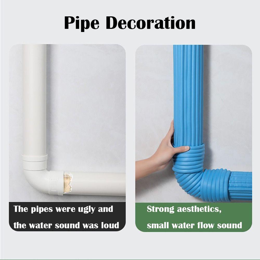 Self Adhesive Water Pipe Wrap Tape Anti-collision Water Pipe Cover Guard Sponge  Column