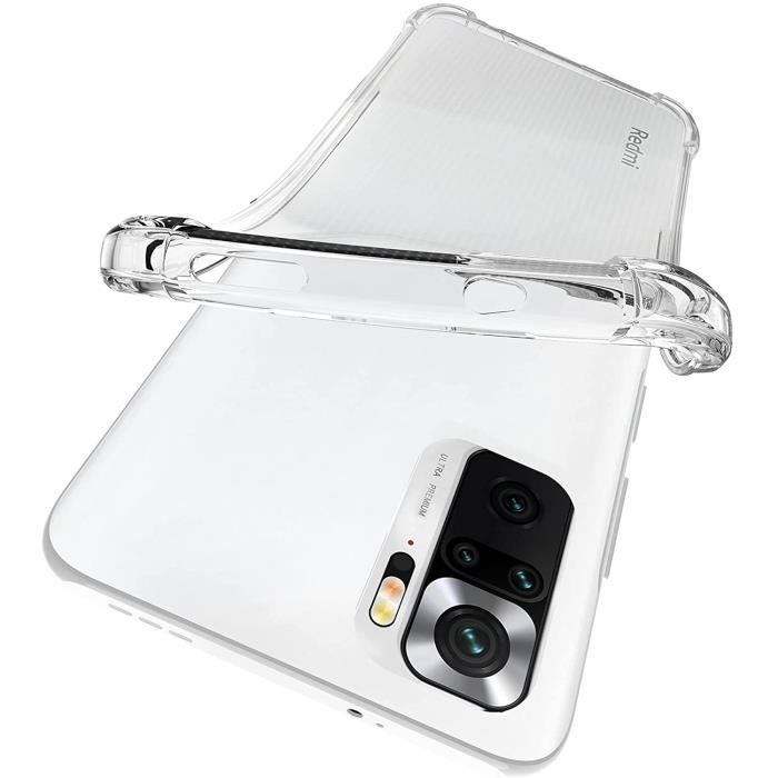 Shockproof Case - Phonillico® - Xiaomi REDMI NOTE 10 4G - Soft Silicone - Ultra Slim - Transparent