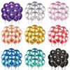 20pcs 12inch Confetti Metallic Metal Balloons Gold Blue Pink Latex Ballon Wedding Birthday Party Decoration Baby Shower Globos