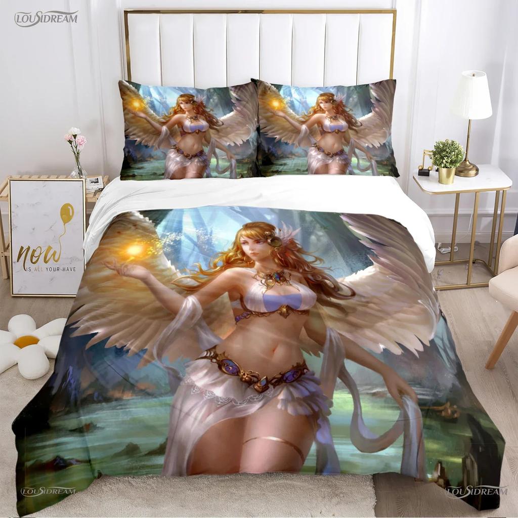 Comforter Angel Warrior Mythical Comforter Bedding Sets Soft And S For Teens Single Double Queen King