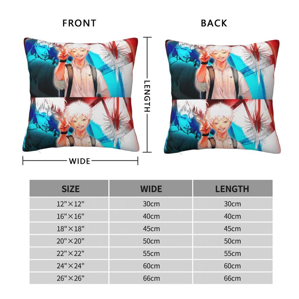 The Summer Hikaru Died Pillow Cases Anime Cushion Covers Zippered Decorative Pillowcase For Seat 18"X18"