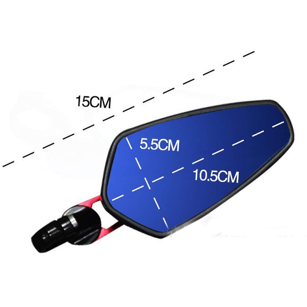 Karun Motorcycle Mirror, Bar End Mirror, Bar End Mirror, Bike Mirror, Set of 2