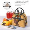 African American Black Girl Pattern Insulated Lunch Bag Reusable Thermal Lunch Box with Shoulder Strap for Work Picnic Beach