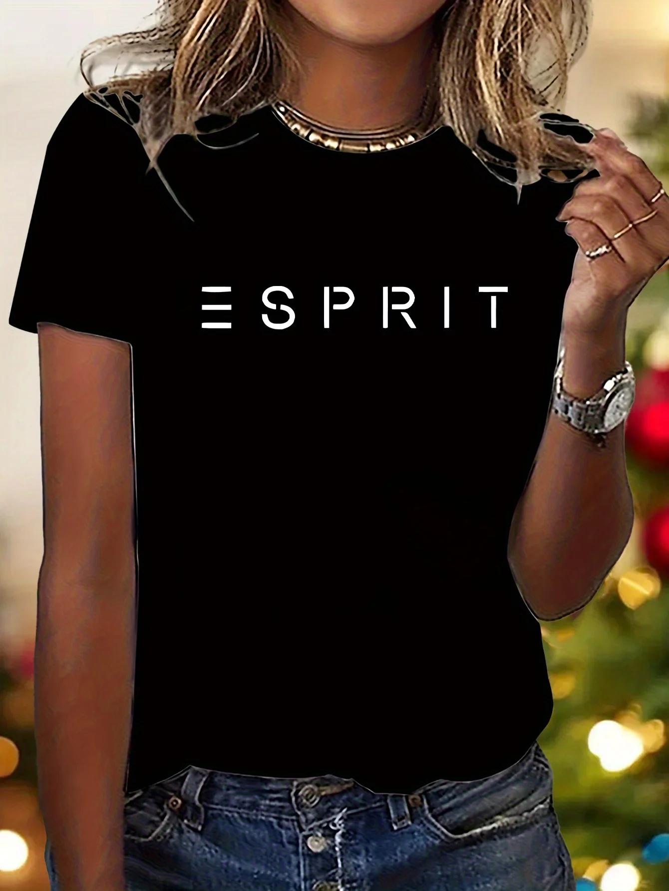 WomenS Graphic Tee Casual Crew Neck Short Sleeve T-Shirt  with Bold Letter Print Everyday Tshirt Bold Print Tee S