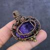 Natural Sage Amethyst Handmade Copper Wirewrap Tree Of Life Pendant 2.09" i1i55