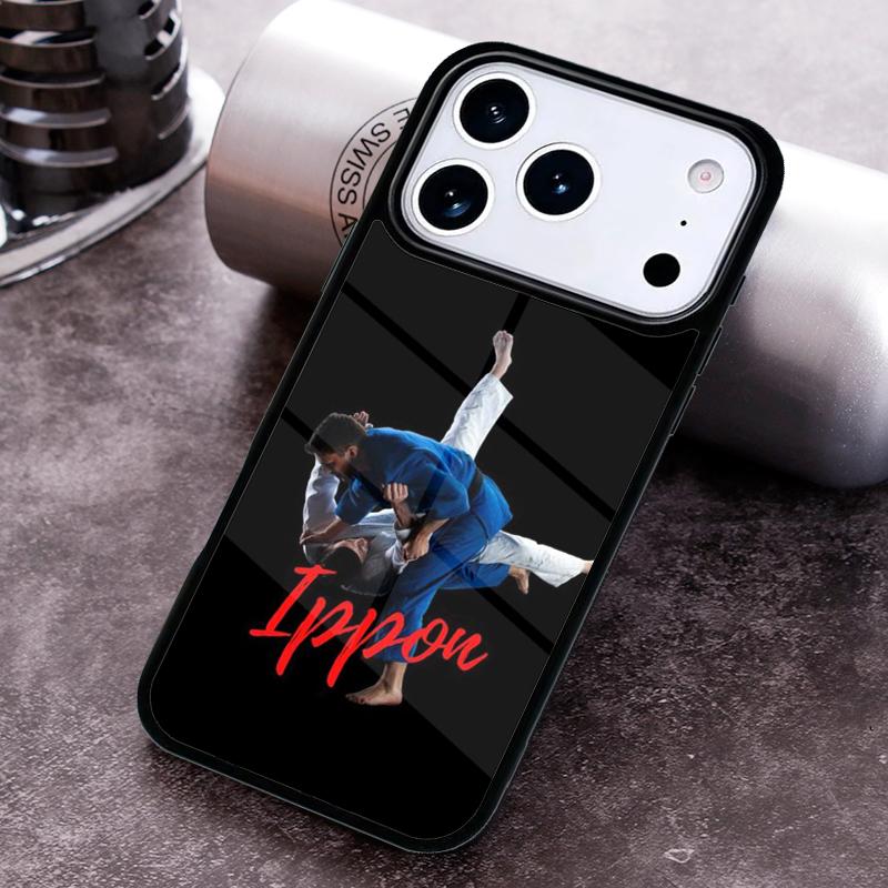 Japanese Martial Arts Judo Phone Case for iPhone 17 16 15 Pro Max Air 14 13 12 11 Plus Shockproof Cover