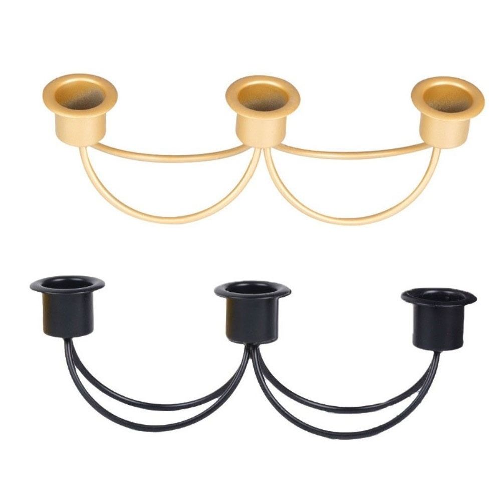 Vintage Candle Stand Metal Candle Holder New Three Head Candlestick  Party