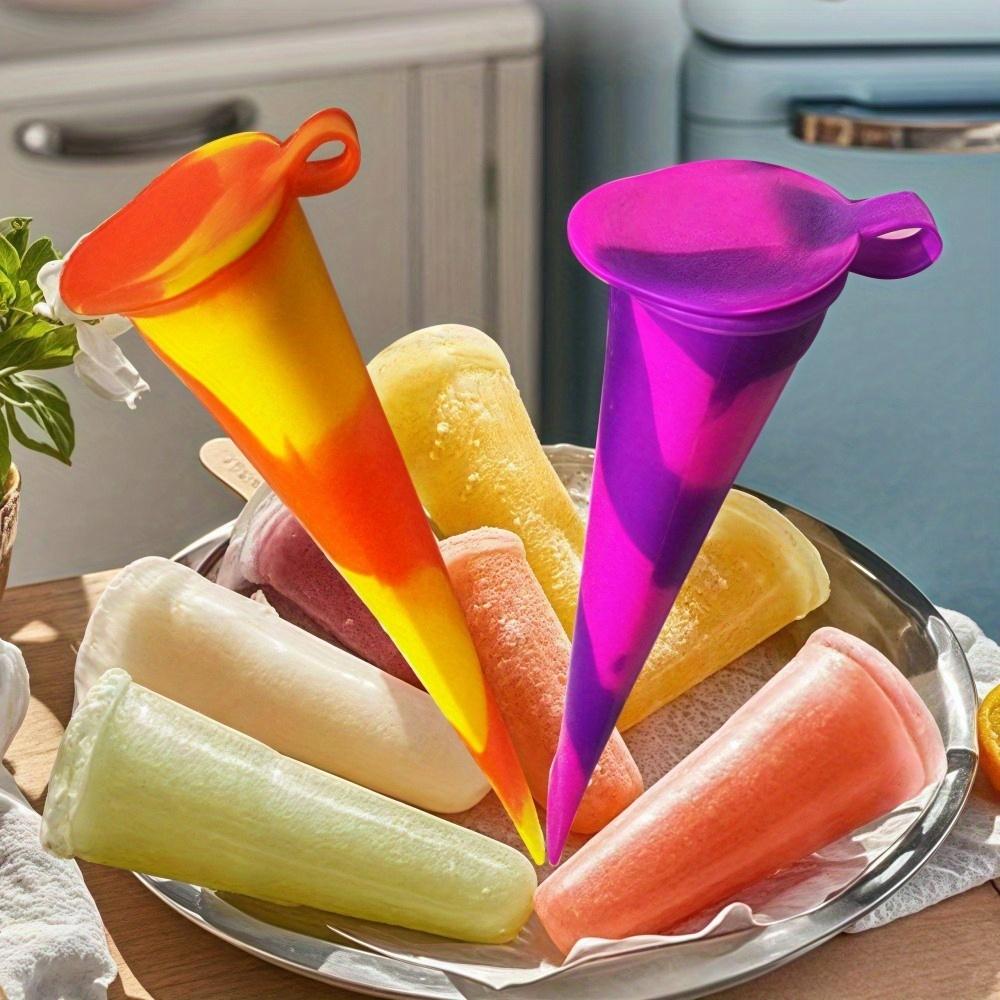4pcs/8pcs Silicone Popsicle Molds, Reusable and Easily Detachable Popsicle Molds, Yogurt Bars, and Jelly, Kitchen Tools and Accessories