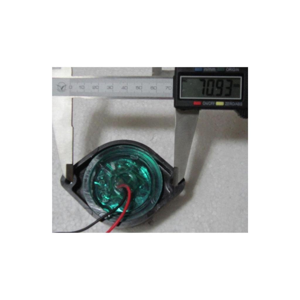 2X 12V LED Multi-Use Lamps (Green) for Trailers, Trucks, Tractors, Machines