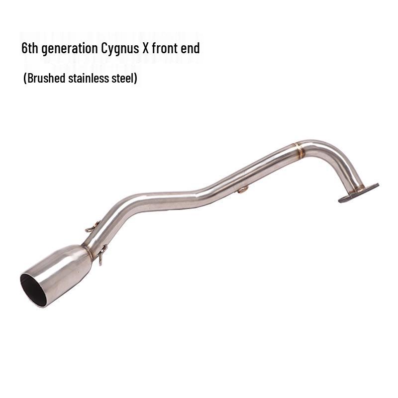 Front Titanium Alloy Exhaust Pipe for Scooter Cygnus 125, 6th Gen 123, and BWS125