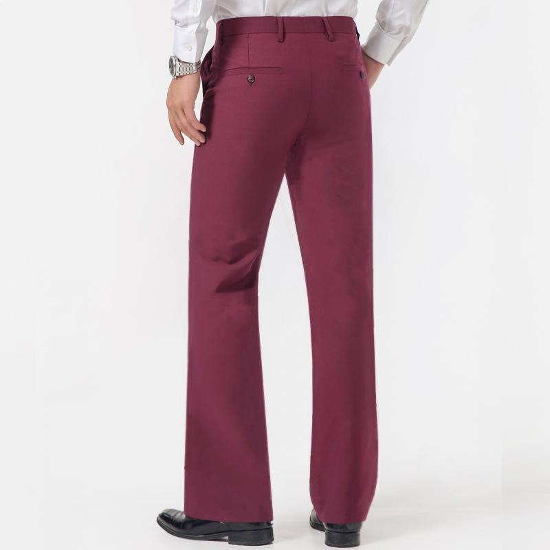 Men's Casual Pants Business Dress Solid Color Pants Loose Straight Men's Pants Long Pants