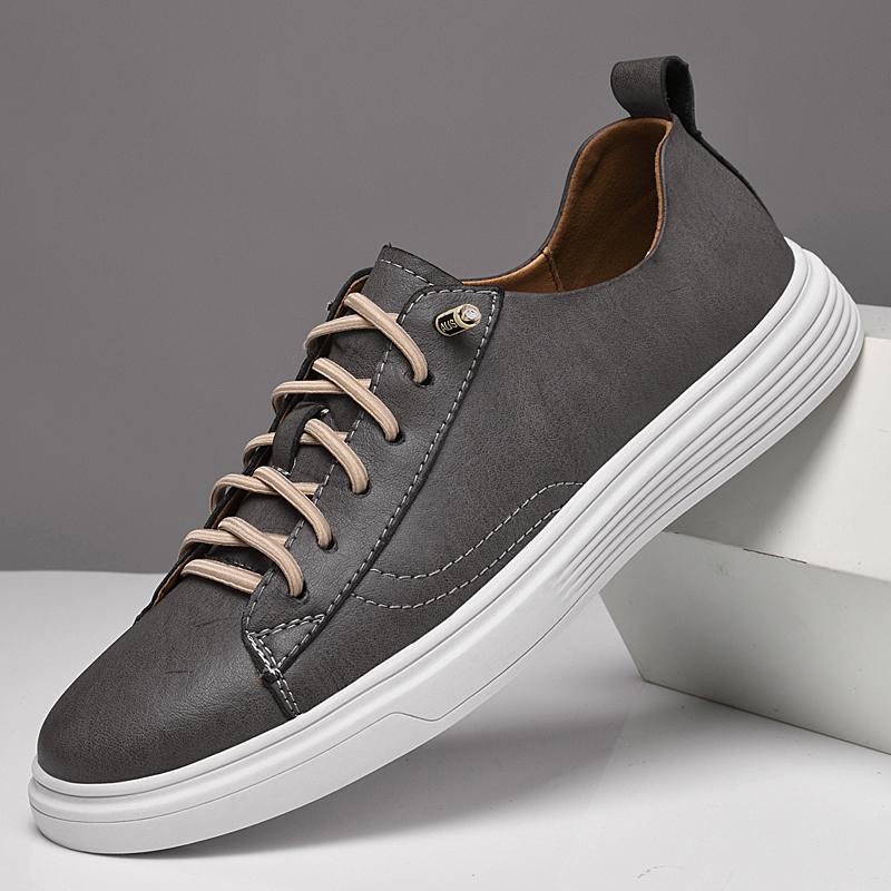 Top Quality Men Casual Shoes Outdoor Leather Breathable Comfortable Men'S Shoes Luxury Men Sneackers Male Skate Shoes Size 38-45