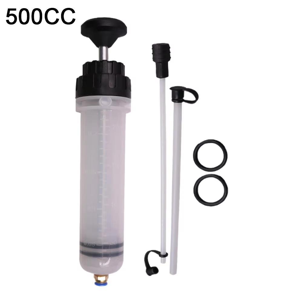 500cc Oil Fluid Extractor Pump Multi-Purpose Oil Syringe Fluid Syringe Extractor Car Vacuum Fuel Transfer Automotive Oil Syringe