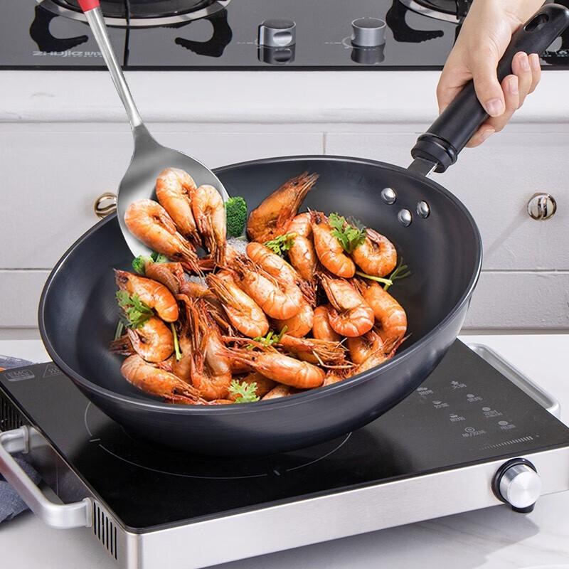 Zhang Xiao Quan Dongpo Gusseisen-Wok Schwarzgold