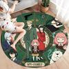 Spy Family Round Area Rug Carpet Rug For Living Room Bedroom Sofa Playroom Decor Nonslip Floor Mat
