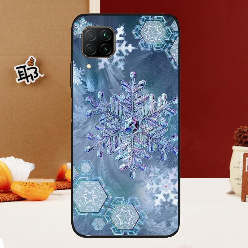 Snow Snowflake Winter For Huawei Nova Y91 Y90 Y61 Y60 Y70 5T Nova 9 10 SE 11 3i 7i 8i P20 P40 Lite P30 Pro Case