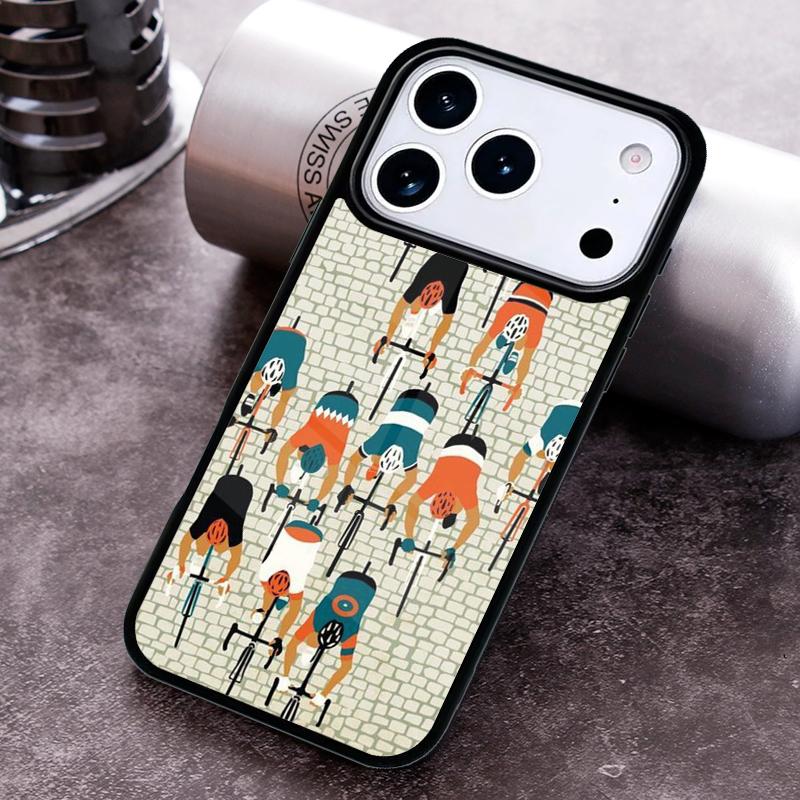 

Mountain Bike Cycling art Phone Case for iPhone 17 16 15 Pro Max Air 14 13 12 11 Plus Shockproof Capa Cover iPhone 12 Pro