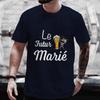 Evg Team Groom Man T Shirt French Wedding Party Tees Future Groom Squad Beer Graphic Y2k Tops Boyfriend Bachelor Party Tshirt
