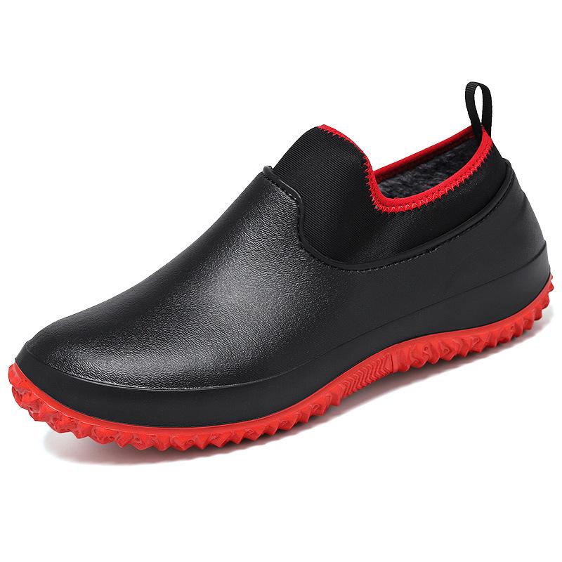 Men's Large Waterproof Non-Slip Rubber Shoes for Kitchen, Work & Rain