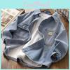 Thin Childrens Boys Shirt Denim Lapel Coat Longsleeved Shirt