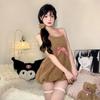Sexy underwear plush backless cute bear seduction cute maid outfit Christmas atmosphere play suit