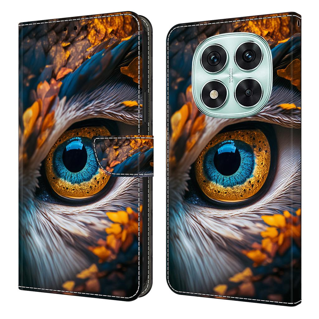 Pro Xiaomi Redmi Note 14 Pro 4G Peněženkové pouzdro Vzorový potisk PU kůže Vyklápěcí Stojánek Kryt na telefon