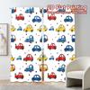 Set Of 2 Modern Flat Printing Jit Curtains Without Rod Car Pattern Drapes Print Yarn Holiday Perfect Curtain Polyester