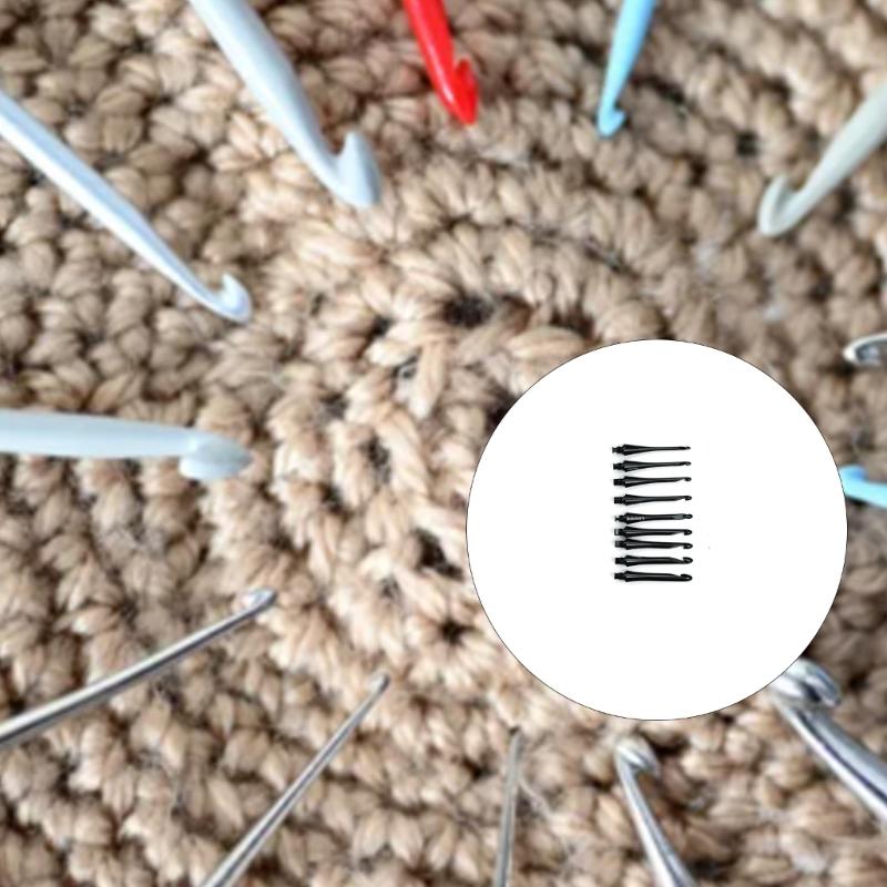 9 Size Removable Crochet Needle Featuring Lightweight Aluminum Construction And Travel