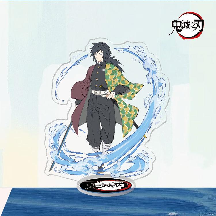 Game Anime Demon Slayer Blade Tanjiro Acrylic Cosplay Character Stand Acrylic Figure Stand Painted Desk Decor Ornament Gift