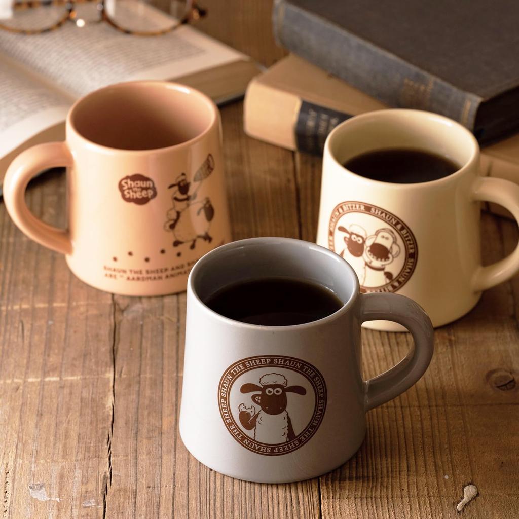 the Diameter with Mino Microwave and Dishwasher Made in 246014 "Shaun Sheep" Mug, Approx. 300ml, Approx. 8x8cm, "Life Timmy," Ware, Safe, Japan,