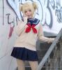 [Milky Time] My Hero Academia Toga Himiko Cosplay Sailor Uniform with Wig, Halloween Costume (L)