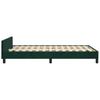 Bed Frame (No Mattress) Dark Green 120x200 cm Velvet