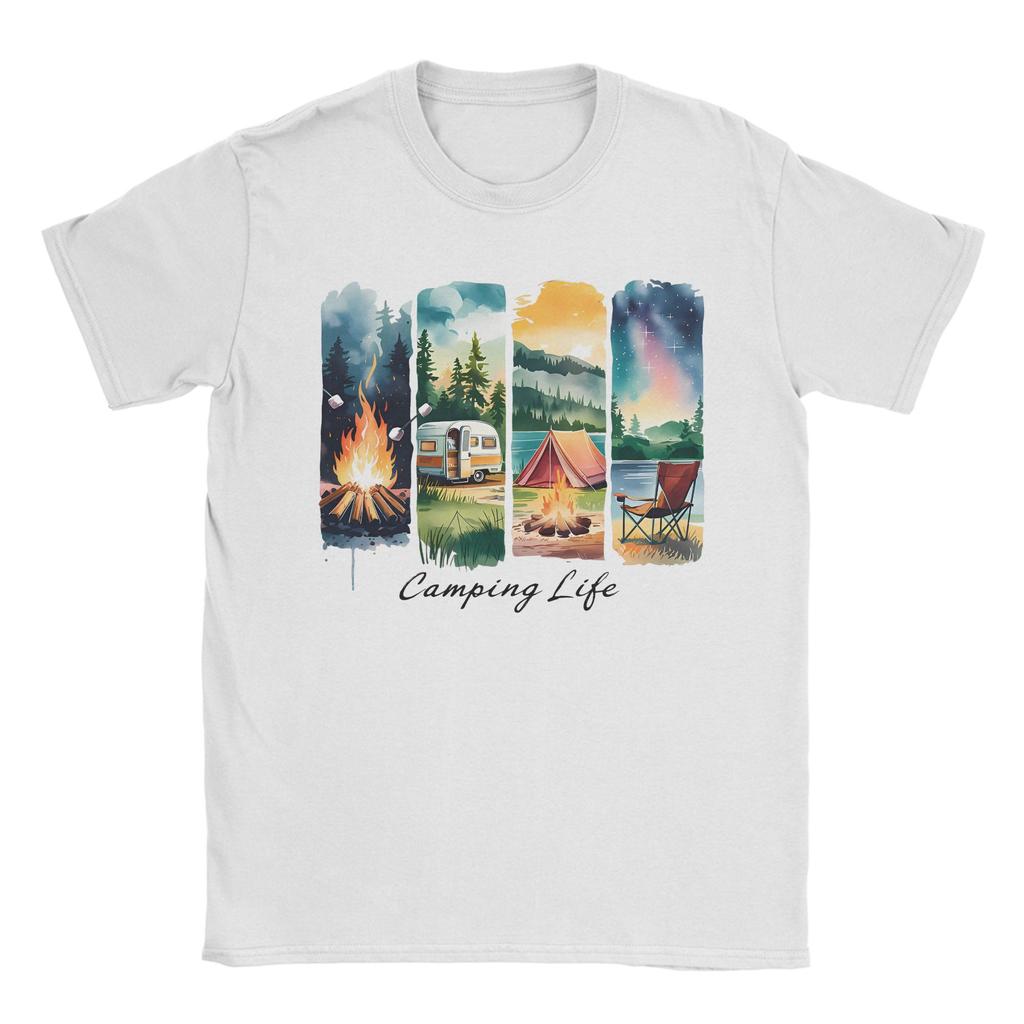 Camping Graphic TShirts Life Is Better At the Campfire Shirt for Camper Gift for Men Women Love Camping Tee Shirt Clothing