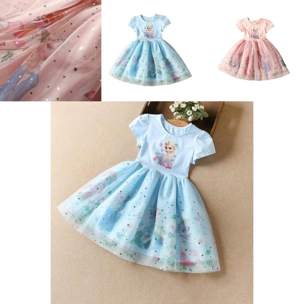 Frozen Elsa Princess Dress For Kids Girls Soft Comfortable Fabric Perfect For Parties!