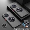 For Xiaomi POCO F7 Ultra Case Hard Transparent With Ring Stand Protective Back Cover Case For Xiaomi POCO F7 F6 F5 X6 Pro Shell