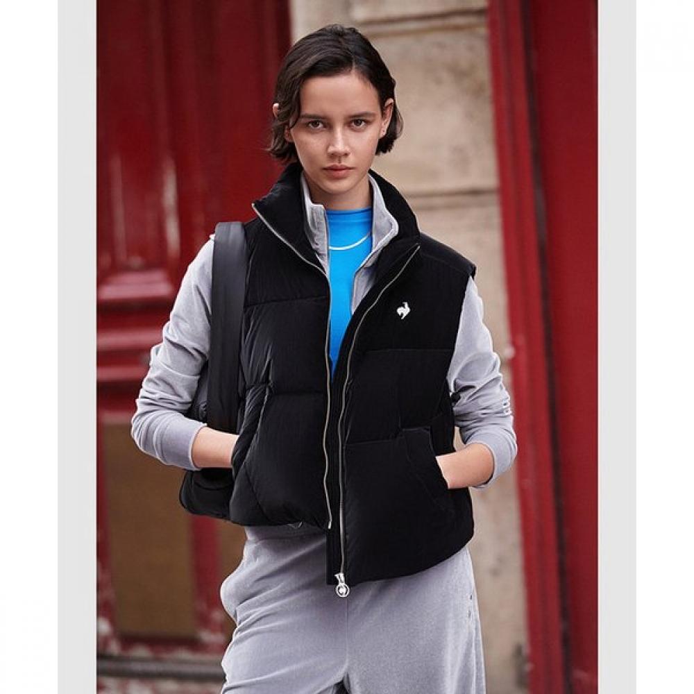 

Le Coq Sportif [SaLe][50 Off] Women S Crop Down veSt Blk Qp422odvn1 WBG beige/85 S