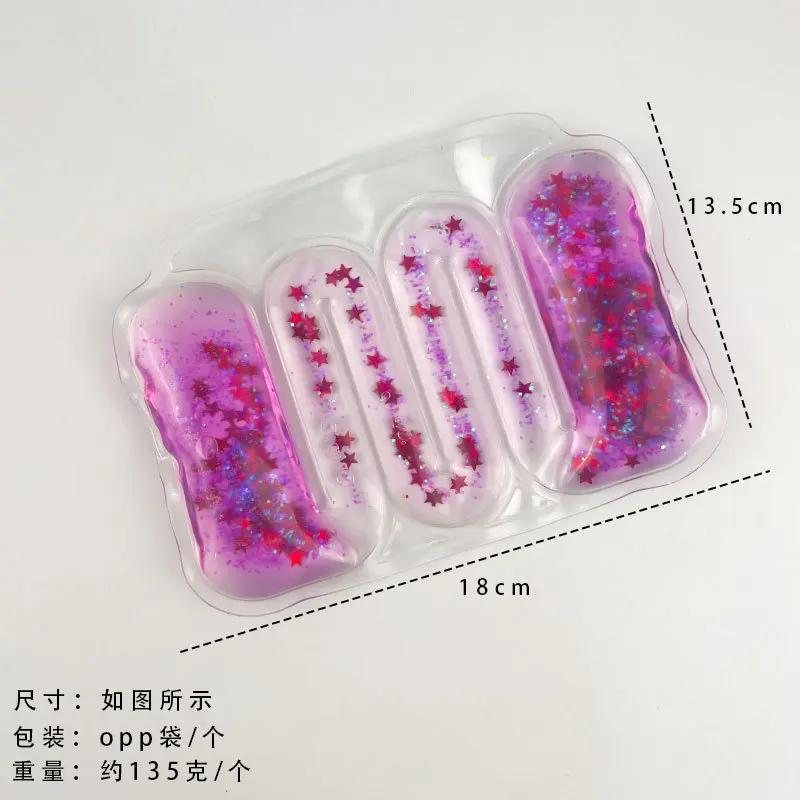 Summer Novelty Stress Relief Toy  Water Bag Squeeze Gold Dust Water Strip Party Game Left Restless Antistress Girl Toy