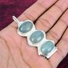 Aquamarine Gemstone Pendant, 925 Solid Sterling Silver Pendant Jewelry, Handmade Antique Jewelry Gift For Mother