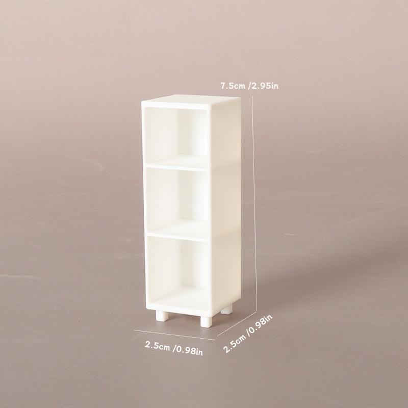 1Pcs 1:12 Dollhouse Miniature Bookshelf Bookcase Model Simulation Storage Cabinet Locker Ornament Furniture Decor Toy A1