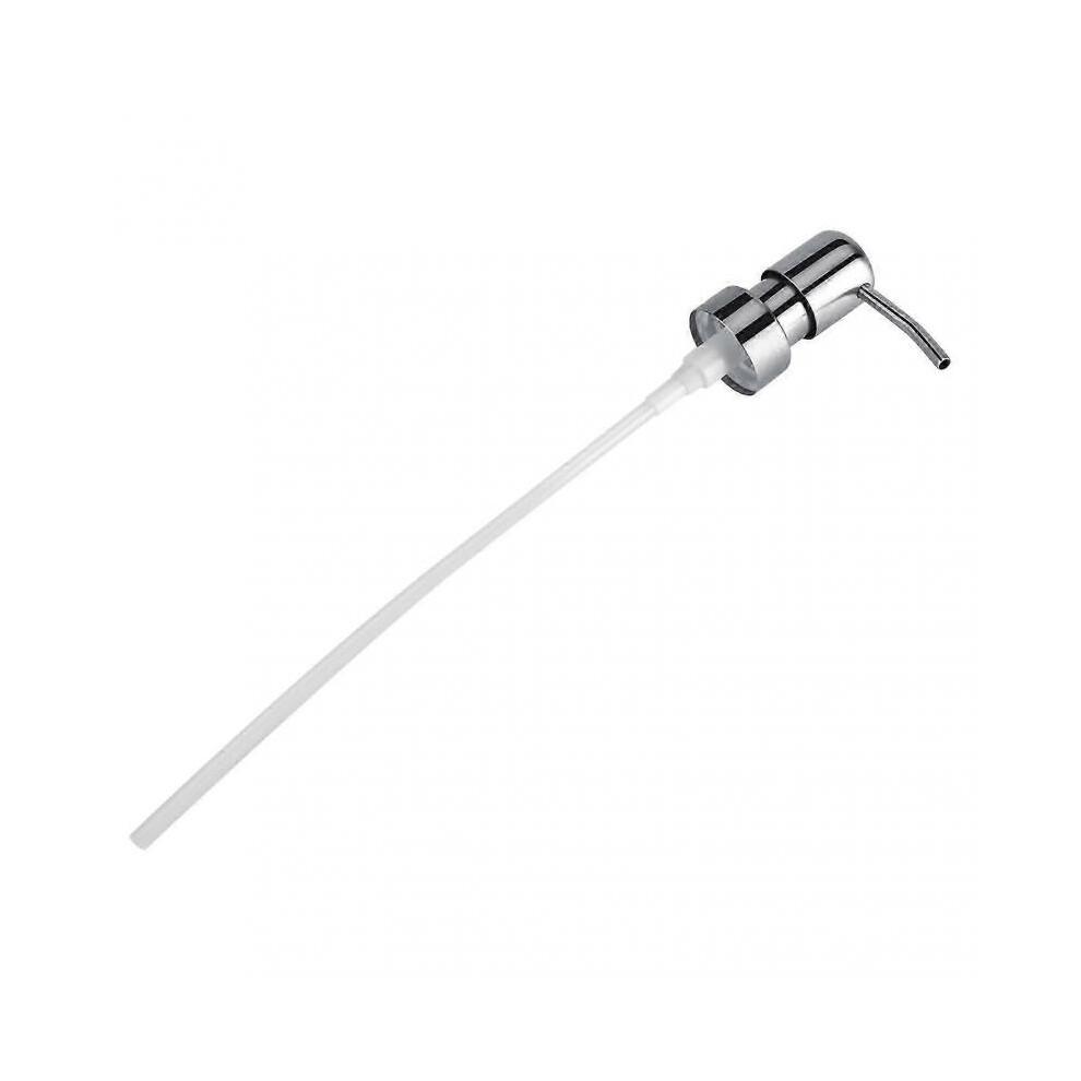 1 Piece 304 Stainless Steel Liquid Soap Shampoo Silver White Pump for Kitchen and Bathroom Use