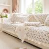 1PC Soft Cotton Sofa Seat Cover All Seasons Universal Pets Kid Sofa Pads Floral Printed L Couch Towel Slipcover for Living Room