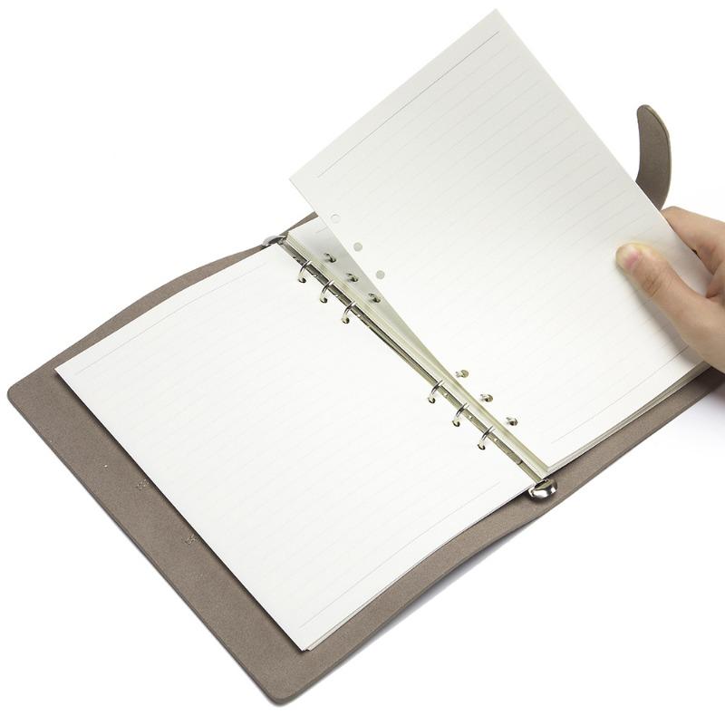 A5 loose-leaf notebook replacement inner core loose-leaf handbook separated inner page replacement ivory white Dowling paper 6 holes
