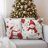 4pcs 2D Christmas Pillow Cover Christmas Snowy Village Pillowcases Santa Claus Elk Pillow Cover Navidad Natal New Year Gift 2026