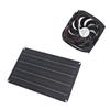Solar Panel Fan Kit 15W 12V Exhaust Fan with 4.9ft Cable Window Vent Fan for Small Green House Coops Sheds Pet Houses