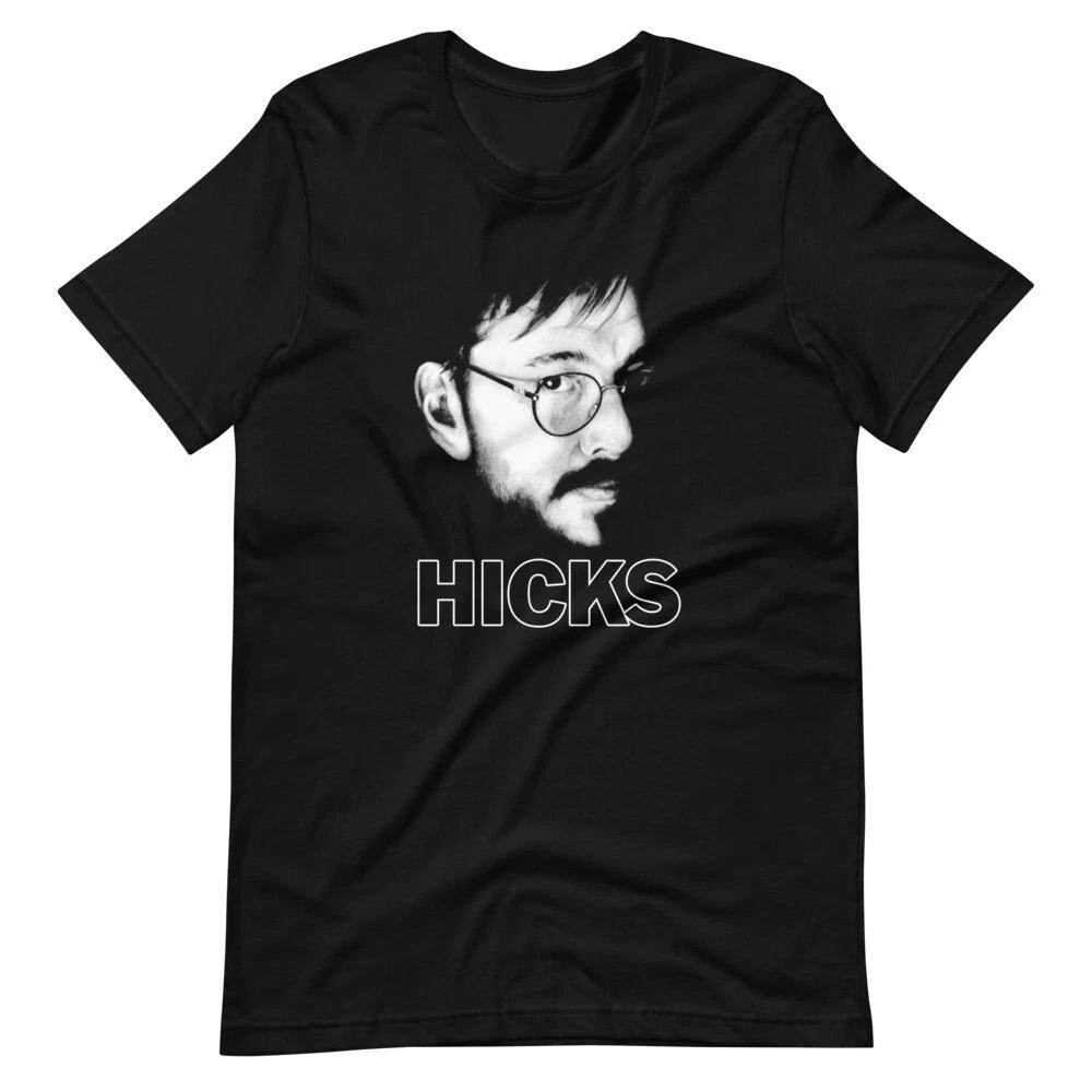 

BILL HICKS Comedian Black Tee Short-Sleeve Unisex 100% Cotton T-shirt Mens Tees Top 2XL