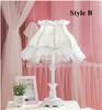 European Creative Lace Fabric White Table Lamps Korean Rural Maid Lovely Small Fresh Resin Lamps Bedside&foyer&bedroom SFY006