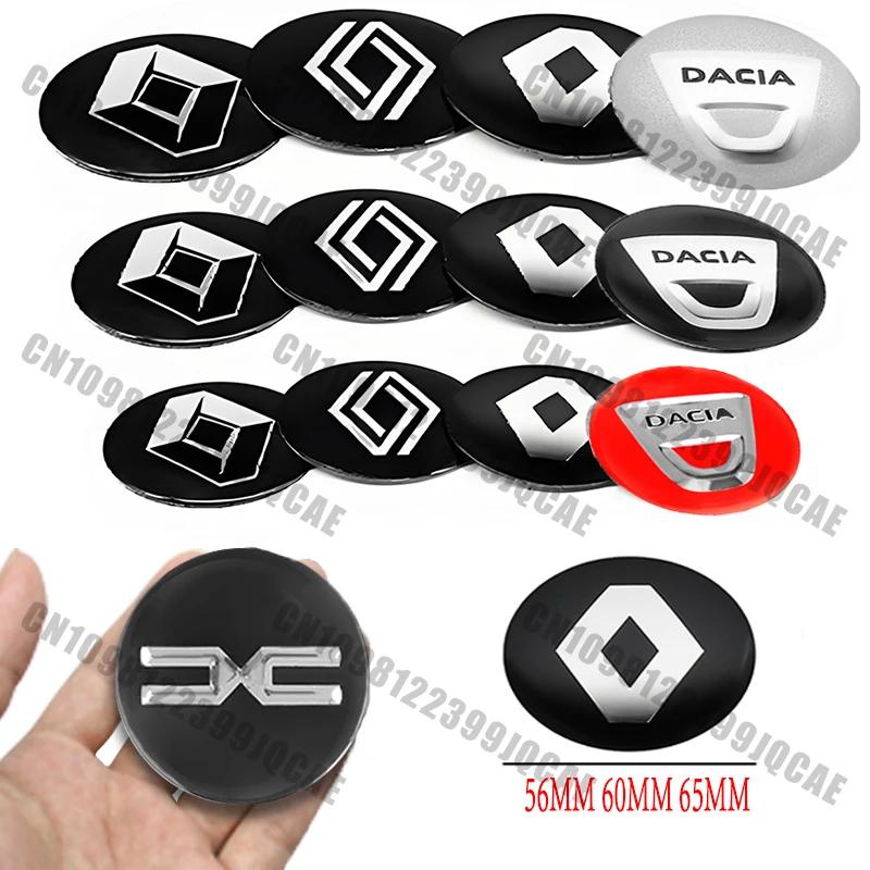 Hub Caps 4Pcs 56mm 60mm 65mm Car Wheel Center Hub Cap Stickers For Renault Austral Kadjar Megane Captur Arkana Dacia Logo Rim Co