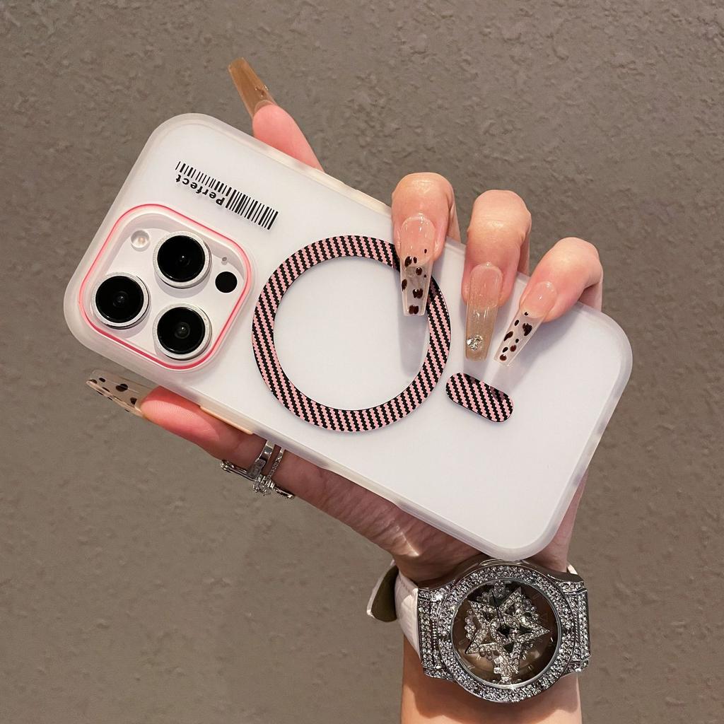 The IPhone16promax Crystal Color Skin-like Magnetic Case Is Suitable for The High-end Feel of The IPhone 15 Phone Case