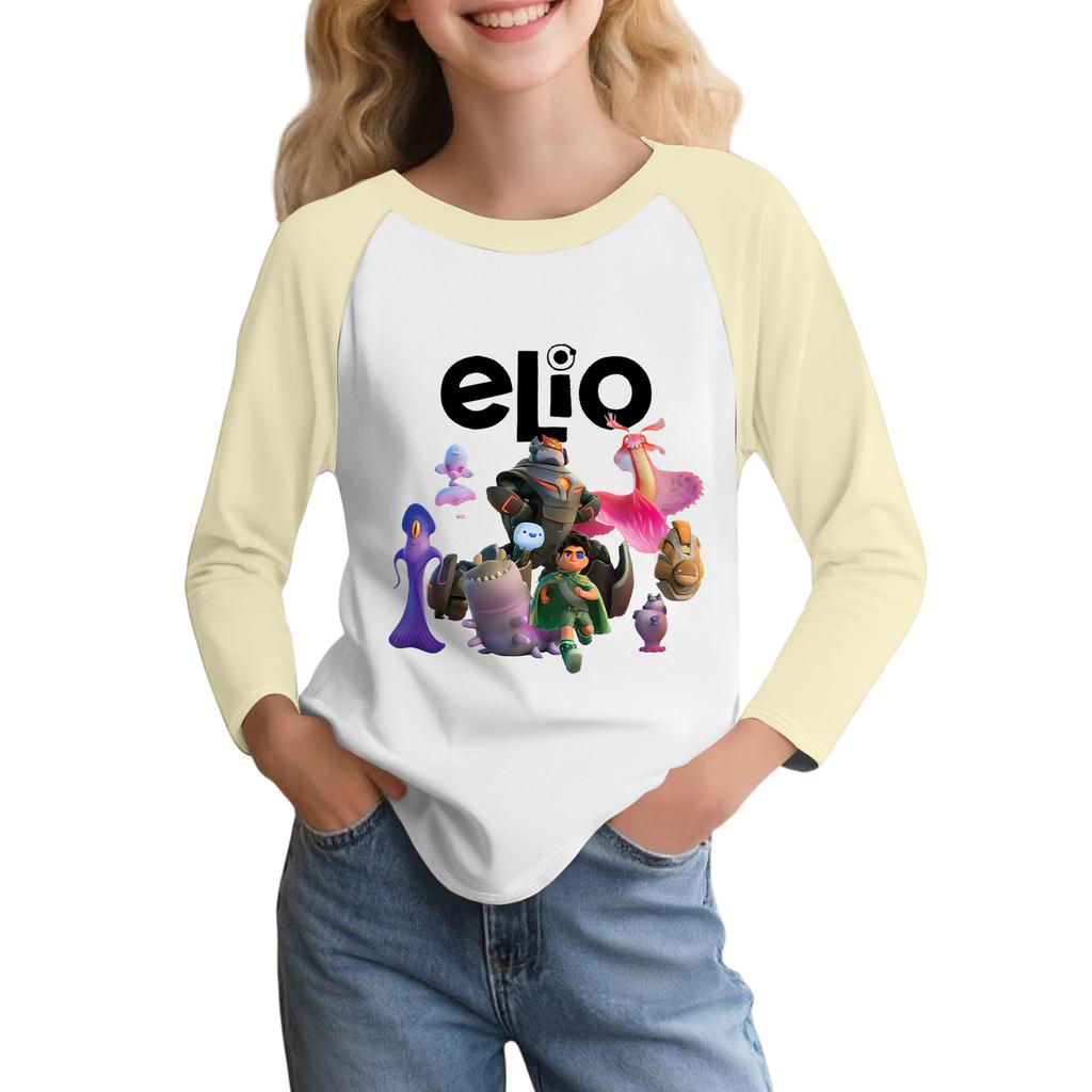 Modisches und bequemes Kinder-Langarm-Oberteil mit Rundhalsausschnitt und lockerem Schnitt