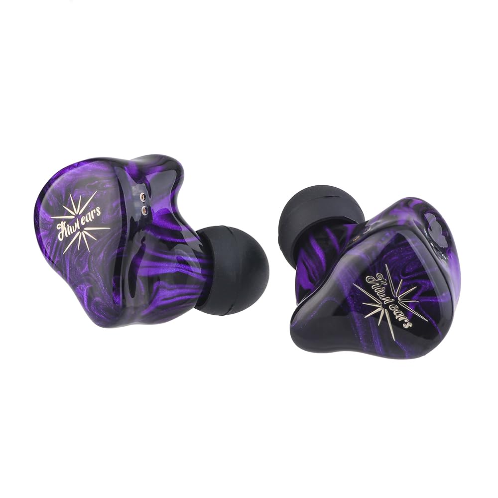 Linsoul Kiwi Ears Quartet 2DD+2BA Hybrid Wired HiFi Earphones, Ergonomic Design, Re-cableable, 3.5mm Stereo Plug & 0.78mm 2-Pin Connector, Balanced